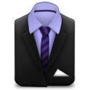 Manager Purple Stripes Icon 128x128 png